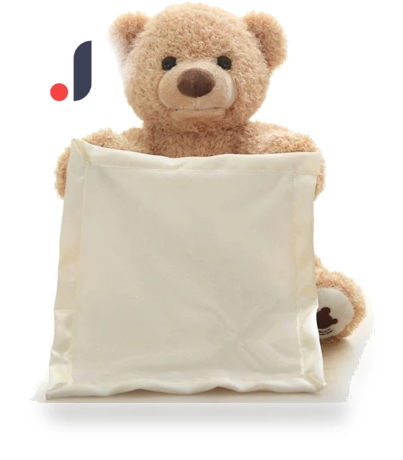 Shy Bear Musical Hide and Seek Toy — Interactive, qijuestate