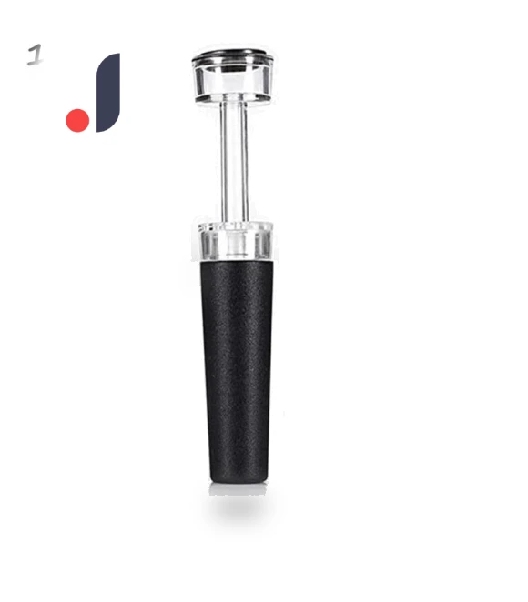 Silicone Wine Bottle Stoppers with Built-in Vacuum Pump — Wine Accessories, Home Furnishing Department Mall