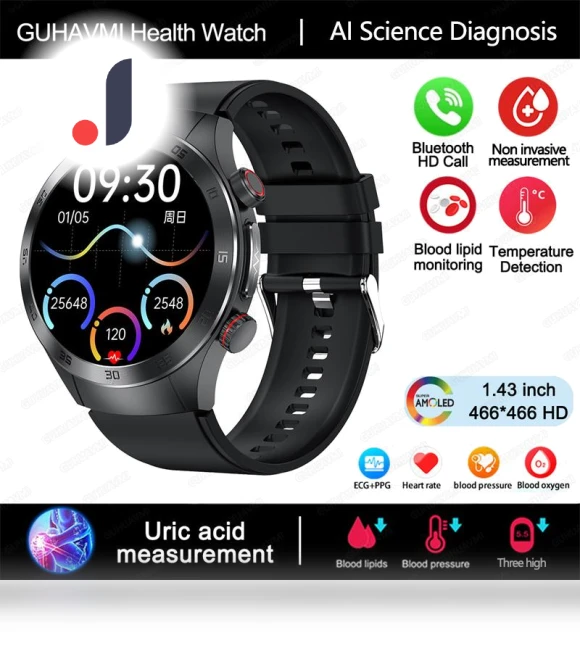 Smart Health Monitoring Watch with Sapphire Glass — Smartwatches, PRISMA