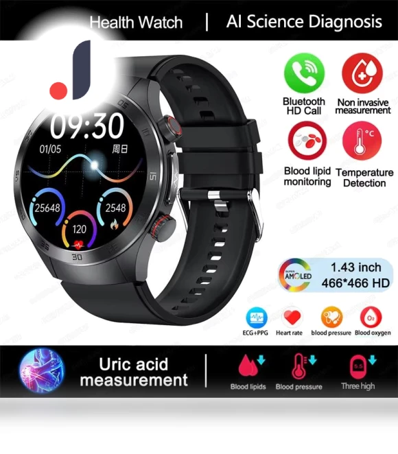 Smartwatch with Laser Therapy ECG+PPG — Smartwatches, SAMS Online