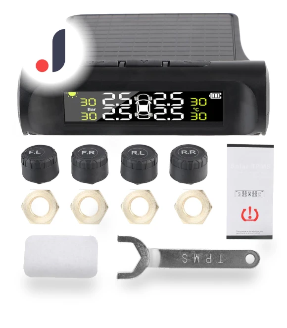 Tyre Pressure Monitoring System with 4 External Sensors — TPMS Sensor Replacements, Home Furnishing Department Mall