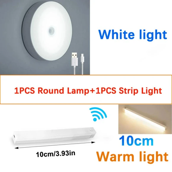 USB Rechargeable Motion Sensor LED Cabinet Light — Tap Lights, YJMP home