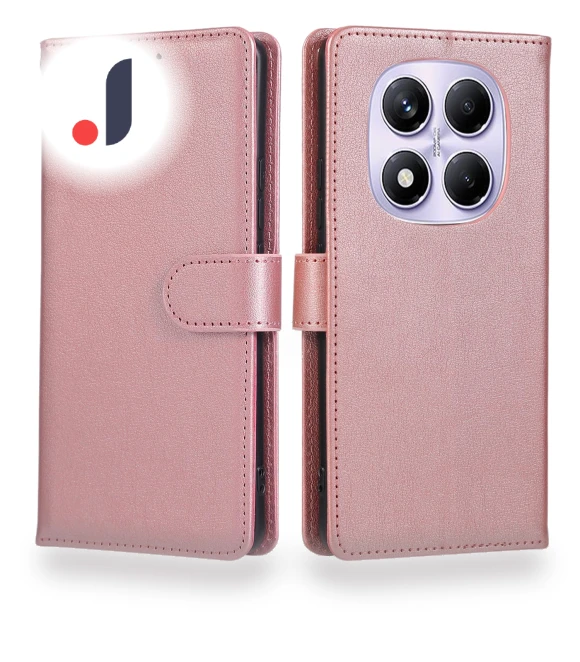 Wallet Stand View PU Leather Phone Cover with Wrist Strap — Mobiles, Smartwatch 2025