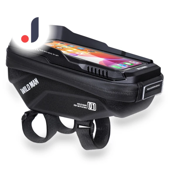 Waterproof Handlebar Bag with Touch Screen — Handlebar Bags, WEST BIKING