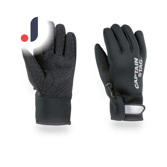 Windproof and Wetsuit Smartphone Size Gloves — Gloves & Mittens, CAPTAIN STAG