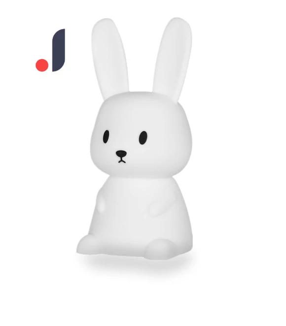 Cute Silicone Night Light with Rabbit, Whale, and Cat — Night Lights, TOP MALL-004