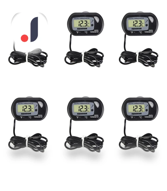 Digital Aquarium Thermometer with Sensor and Suction Cup LCD Display — Thermometers, FYUU-autoparts