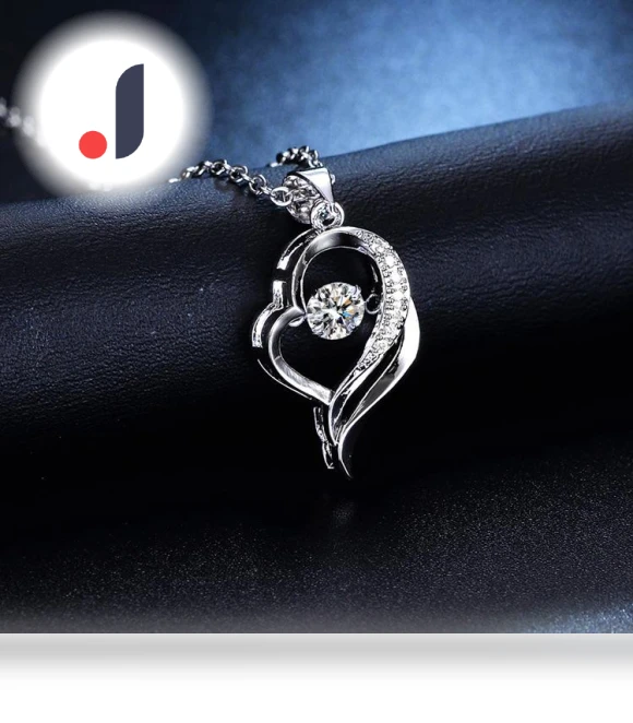 Smart Necklace with Beating Heart Design — Smart Jewelry, Lucky Star Jewelry