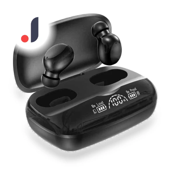 Wireless Bluetooth Headset with Power Display — Headsets, QUEED