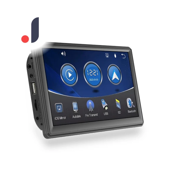 7-inch Portable Wireless Carplay Android Auto Car Radio Multimedia Video Player — Stereo Receivers, Auto Launcher
