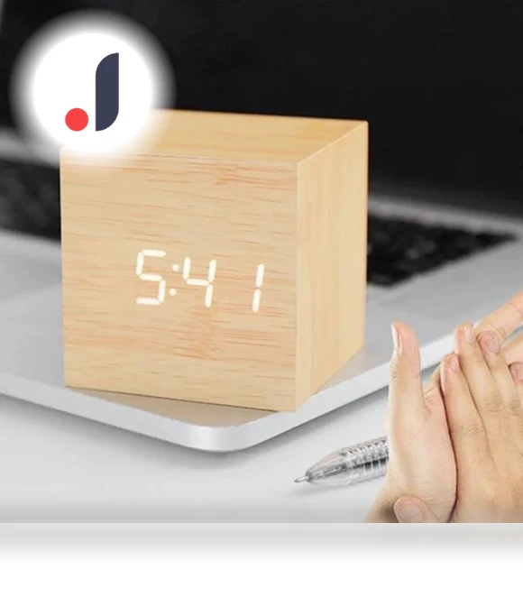 LED Digital Wooden Alarm Clock — Clocks, Wrigleys