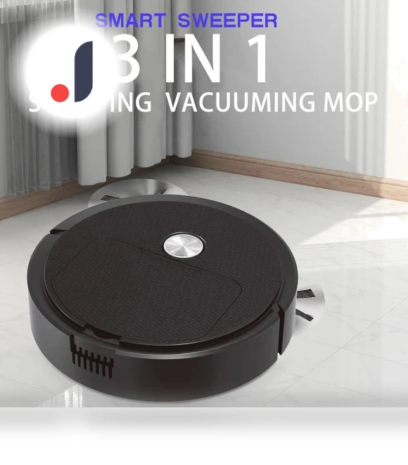 Mini Sweeping Machine 3-in-1 — Smart Cleaning Robots, Modern Home Furnishing