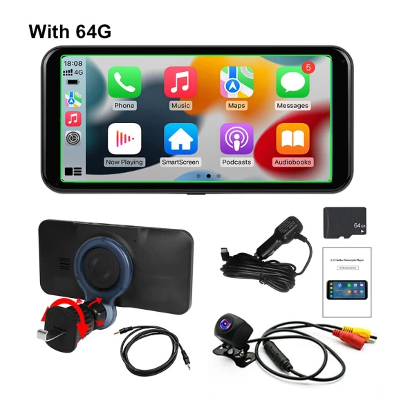 Portable 6.25 Car Touch Screen Stereo Radio Multimedia — Stereo Receivers, 888 Auto Parts Town