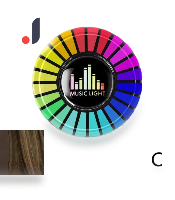 RGB Sound Pickup Smart LED 3D Lamp — Car Accessories & Gadgets, Auto Launcher
