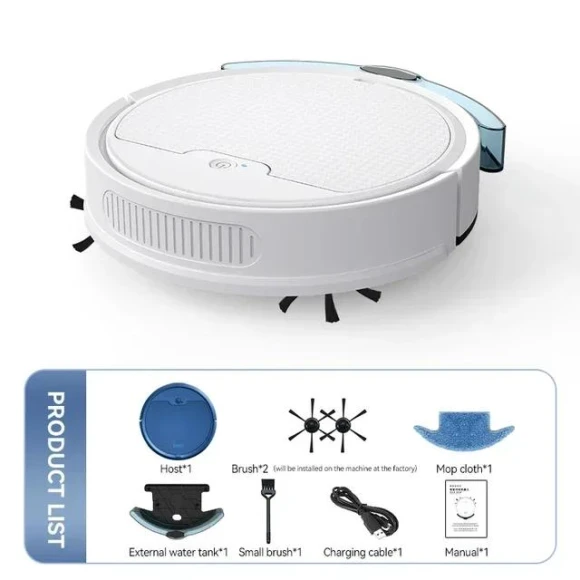 Smart Vacuum Cleaner with Remote Control App — Smart Cleaning Robots, Modern Home Furnishing