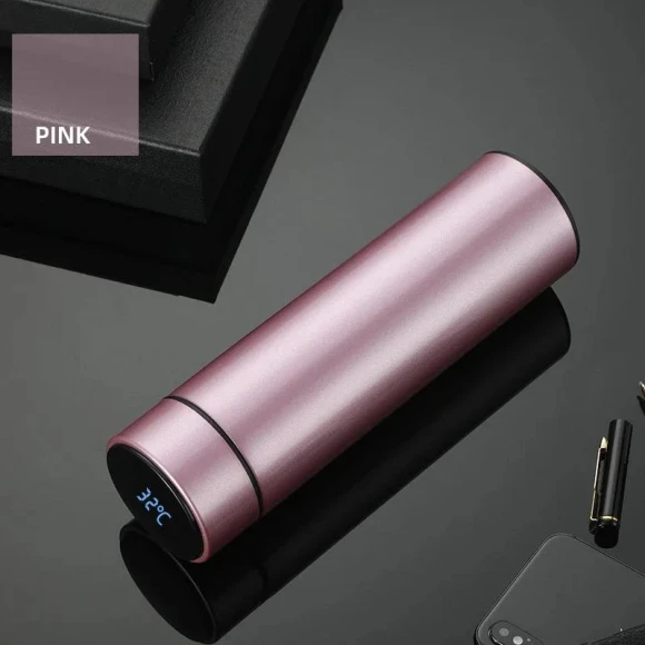 Smart Water Bottle with Temperature Display — Travel Drinkware, Super Dream Home