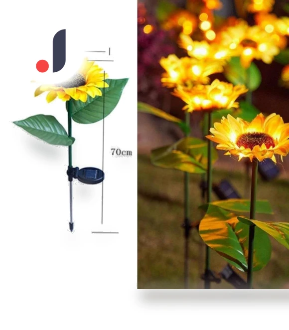 Solar Sunflower Street Lamp — Garden Illumination, LIUXING Fire Solar Lamp