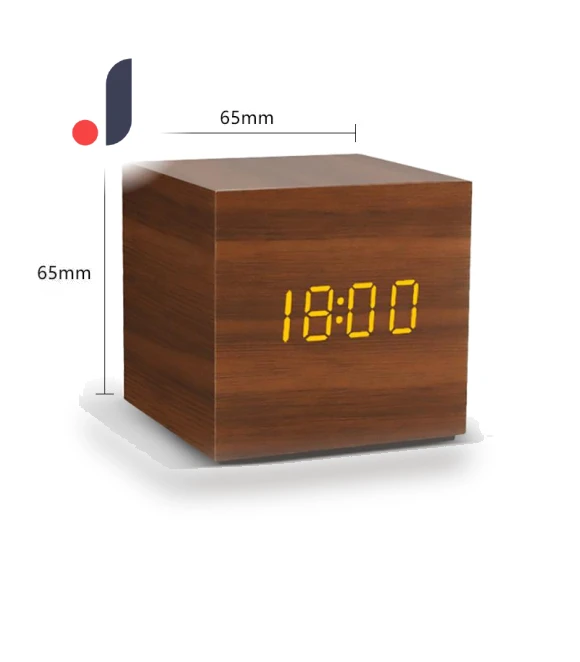 Triangular Wooden LED Smart Alarm Clock — Clocks