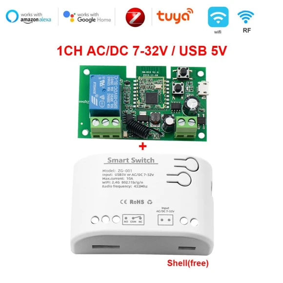 4-channel Zigbee Smart Life Switch Module — Smart Home Hubs & Controllers, Super Dream Home