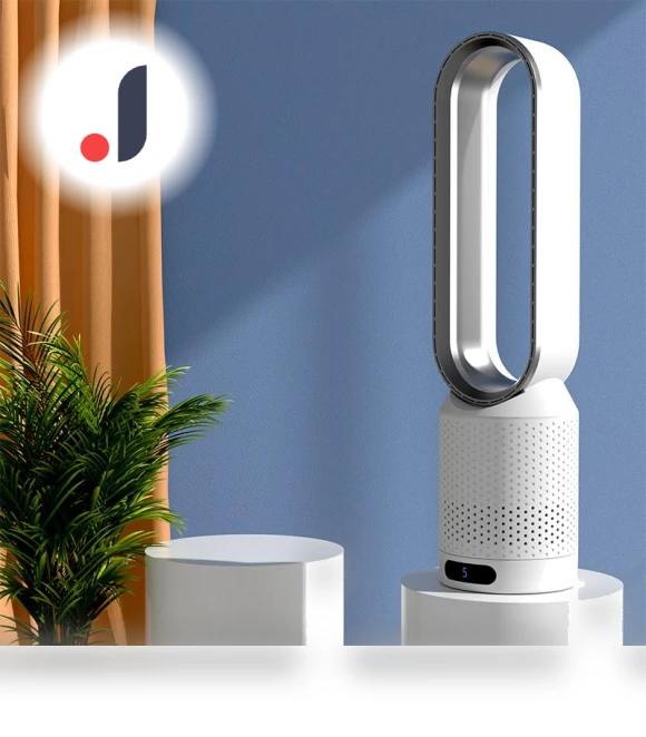 Bladeless Air Purifier Fan — Vertical Air Circulators, DC-Home-2