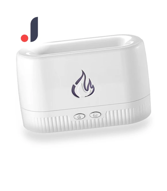 Portable Air Humidifier with Auto Shut-off and LED Flame Diffuser — Air Moisturizers, TOP HOME