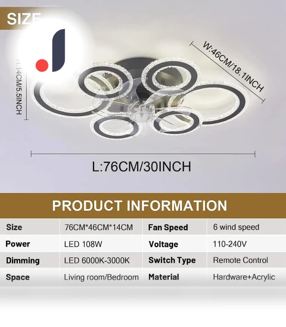 Smart Ceiling Fan with LED Light — Ceiling Fan Lighting Solutions, Good Household Items