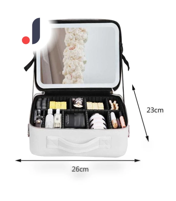 Smart LED Cosmetic Case with Mirror — Cosmetic Cases, Home Textile Home Decoration