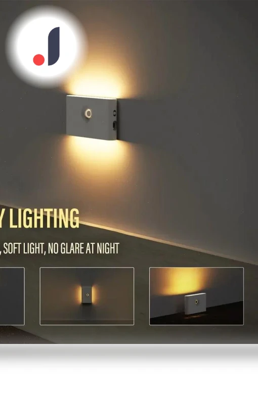Smart Motion Sensor Wall Light — Night Lights, Elegant Living House