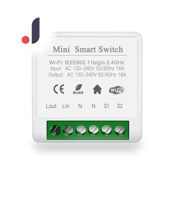 16A MINI Wifi Switch DIY 2-Way Remote Control Timer Relay Automation — Smart Home Hubs & Controllers, AUBESS