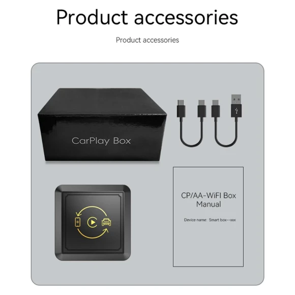 2-in-1 Wired Wireless CarPlay Android Auto Adapter for OEM Car Stereo — Stereo Receivers, Auto Launcher