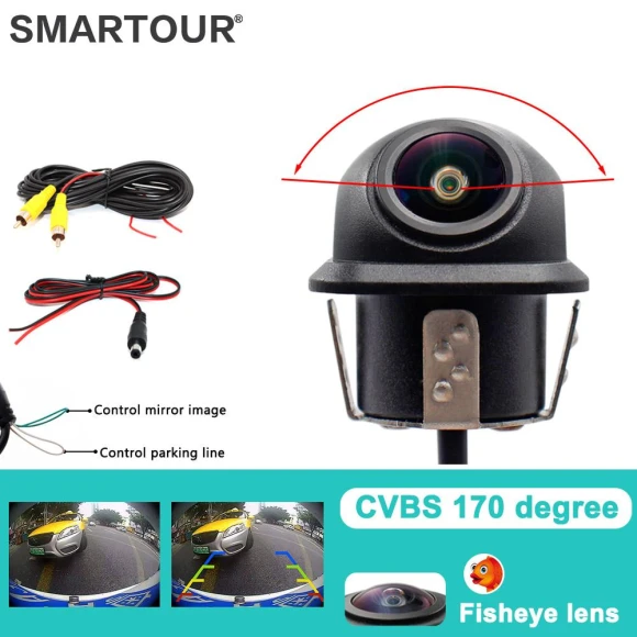 HD 720P/1080P Night Vision Fisheye Lens Rear View Camera — Rearview Cameras for Cars, A Auto Parts Mall