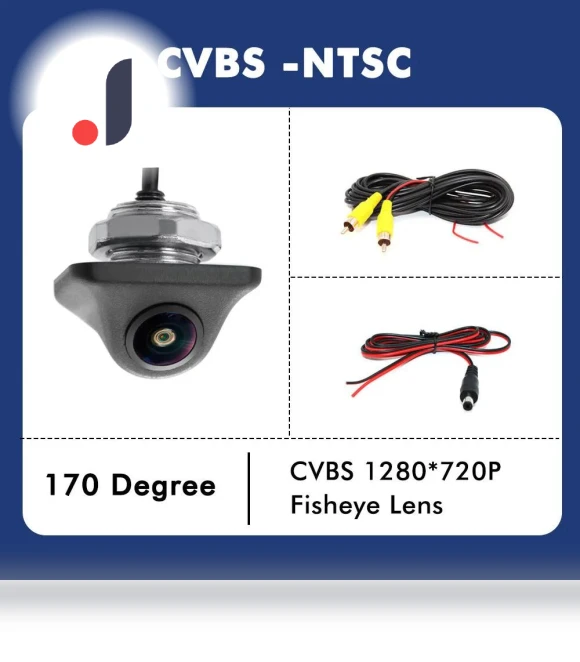 HD AHD 1920*1080P 180 Degree Fisheye Lens Starlight Night Vision Vehicle Rear View Reverse Camera — Rearview Cameras for Cars, A Auto Parts Mall