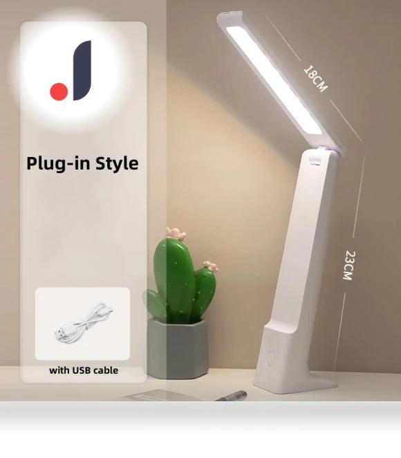 LED Foldable Desk Lamp with USB Charging — Study & Desk Lighting, Build My Home