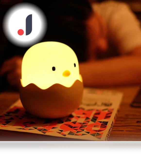 Silicone Touch Sensor Egg LED Night Light — Night Lights, Perphin Direct