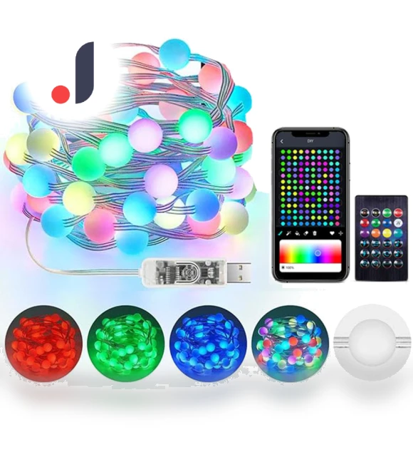 Smart RGB Globe String Lights — Outdoor String Lights, Super Dream Home