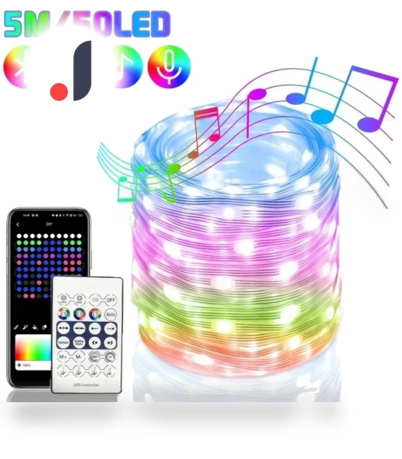 Smart USB Bluetooth App Control LED String Lights — String Lights, LanZhong LED