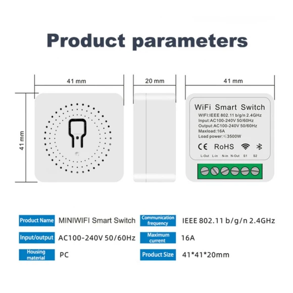 Smart WiFi Light Switch Module — Smart Home Modules, Build My Home