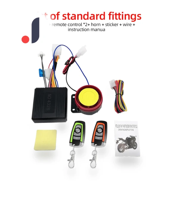 Universal Motorcycle Security Alarm System — Accessories, A Auto Parts Mall