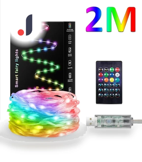USB RGBIC LED Smart Fairy Lights — String Lights, Good Household Items