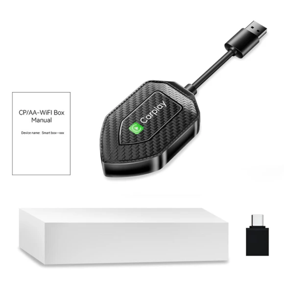 Wireless CarPlay and Android Auto Mini AI Box Adapter — Car Accessories & Gadgets, Auto Launcher
