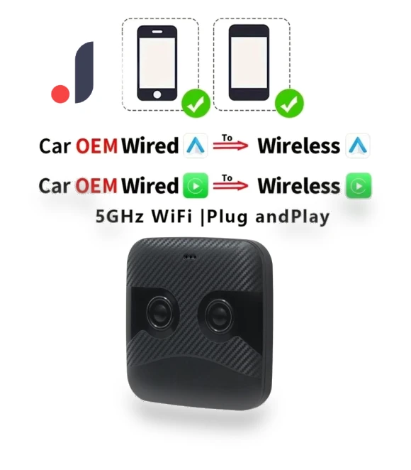 Wireless CarPlay Android Auto Adapter — Phone Accessories, Auto Launcher
