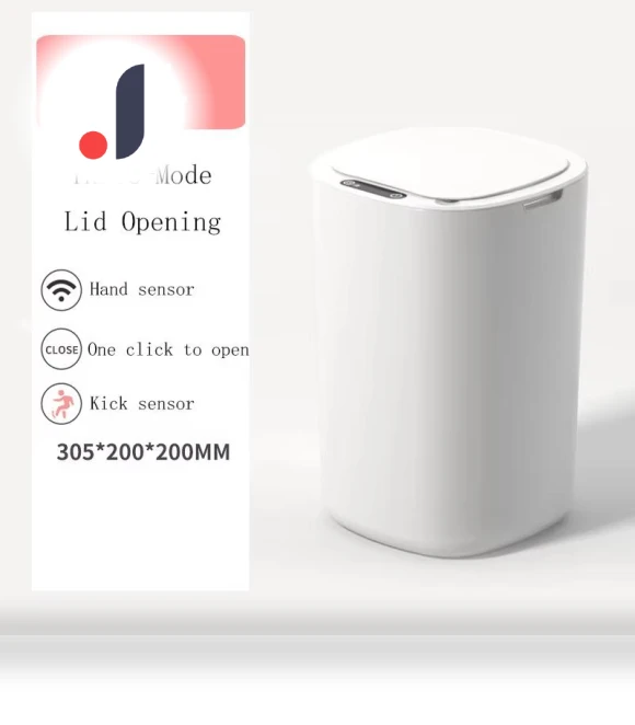Automatic Infrared Motion Sensor Trash Can — Kitchen Cans, Simple and warm