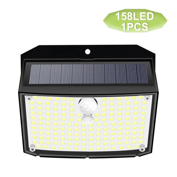 LED Solar Wall Light with Motion Sensor — Garden Illumination, Good Household Items