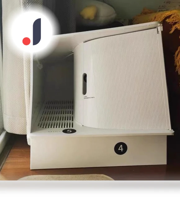 Smart Cat Litter Box — Waste Bins, Rainbow Rain