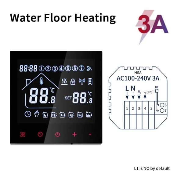 Smart Thermostat for Underfloor Heating — Home Climate Control, Cozy Cottage-Relax