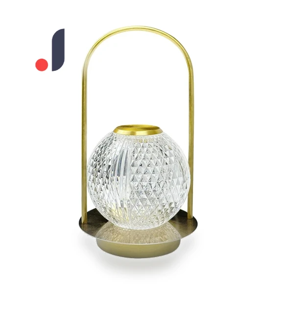 Vintage Table Lamp with Crystal Ball — Lamps & Shades, Good Household Items
