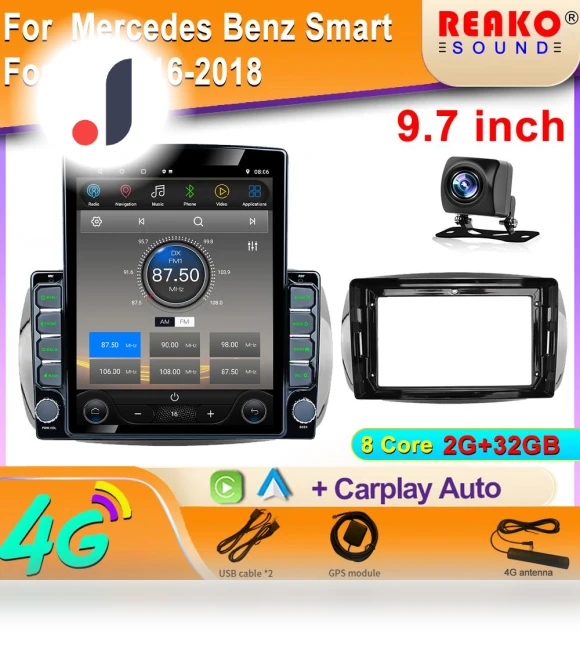 9.7-inch Vertical Screen Tesla Android — Navigation & GPS Accessories, Reakosound