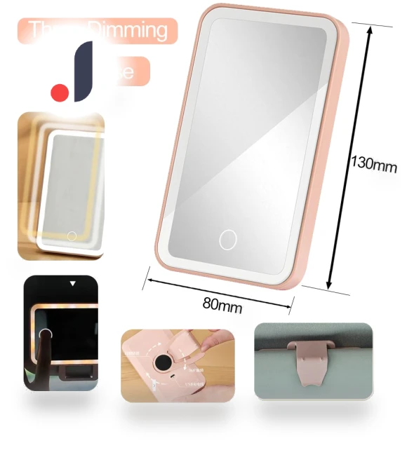 Car Mirror with Large Screen — Compact & Travel, A Surname Home