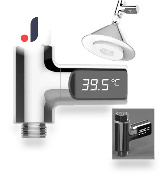 Digital LED Shower Temperature Display — Home Climate Control, Seahorse Home