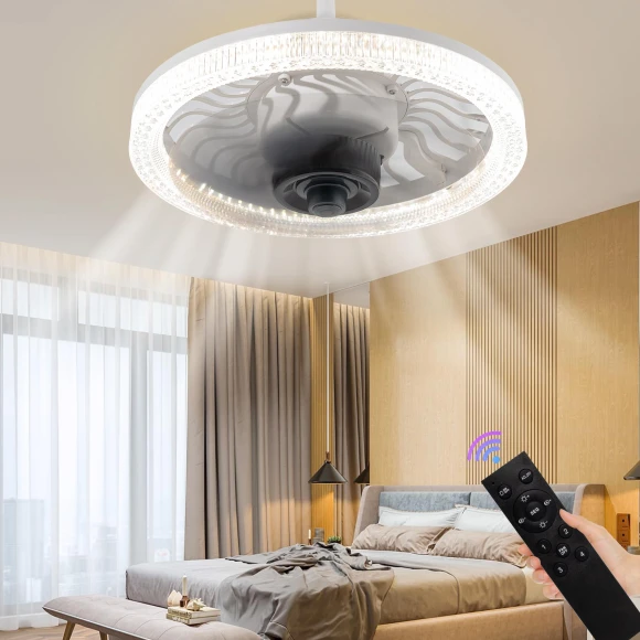 Modern E27 Ceiling Fan With Light — Ceiling Fan Lighting Solutions, Luminaire Lighting Mall